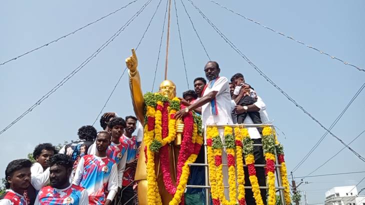 பாரத ரத்னா புரட்சியாளர் அம்பேத்கரின் பிறந்தநாள் - தூத்துக்குடி மாநகர புரட்சி பாரதம் கட்சி சார்பில் கொண்டாட்டம்!!