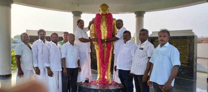 டாக்டர் சிவந்தி ஆதித்தனார்  நினைவு தினம் - நாம் இந்தியர் கட்சி சார்பில் மாநில பொருளாளர் பேரூரணி ஜெயகணேஷ் தலைமையில் மரியாதை!!