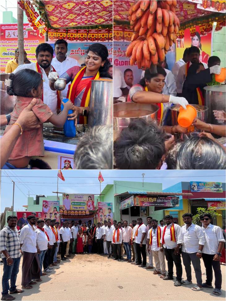 தூத்துக்குடி 7 வது வார்டு பகுதி லூர்தம்மாள் புரத்தில் நீர் மோர் பந்தல் - பொறுப்பாளர் அஜிதா ஆக்னல் மக்களுக்கு குளிர்பானங்கள் வினியோகம்!!
