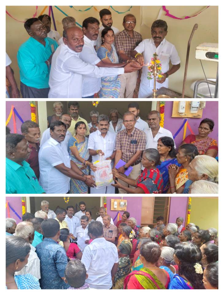 ஒட்டப்பிடாரம் ஒன்றியம் எஸ். கைலாசபுரம் ஊராட்சி சவரிமங்கலம் கிராமத்தில் ரூ. 9.47 லட்சம் மதிப்பீட்டில் கட்டப்பட்டுள்ள புதிய ரேஷன் கடை கட்டிடத்தை எம்எல்ஏ திறந்து வைத்தார்!!
