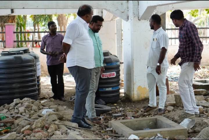 குடிநீரை சிக்கனமாக பயன்படுத்த பொதுமக்களுக்கு மேயர் ஜெகன் பெரியசாமி வலியுறுத்தல்!!