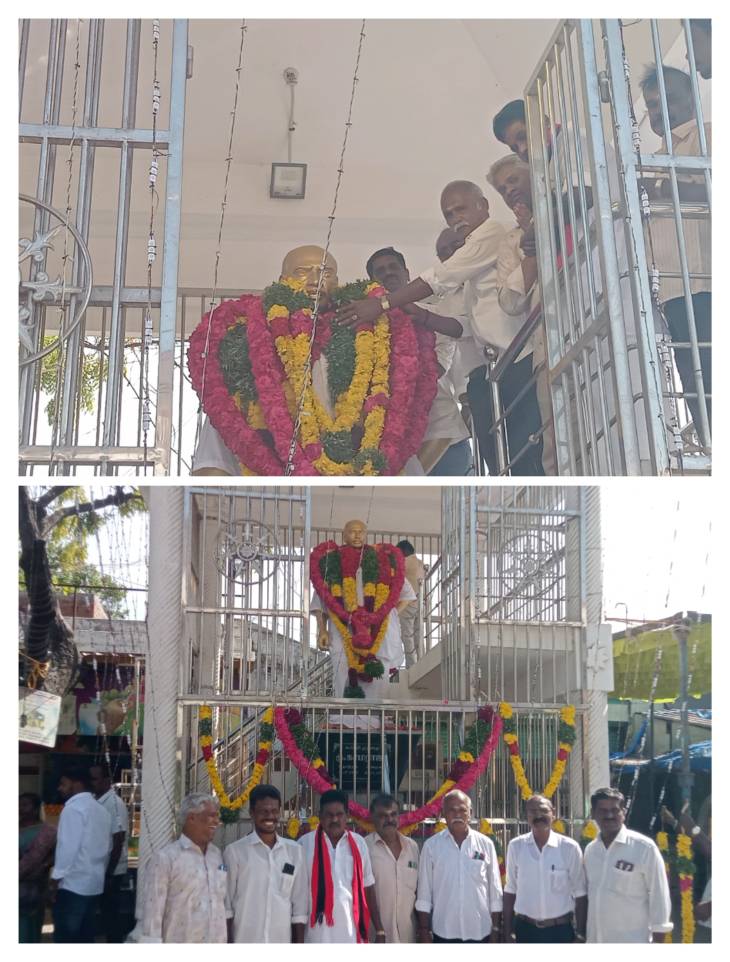 தூத்துக்குடி மாநகர மதிமுக செயலாளர் முருகபூபதி தலைமையில் காமராஜர் திருவுருவச் சிலைக்கு மாலை அணிவித்து மரியாதை செலுத்தப்பட்டது!!

