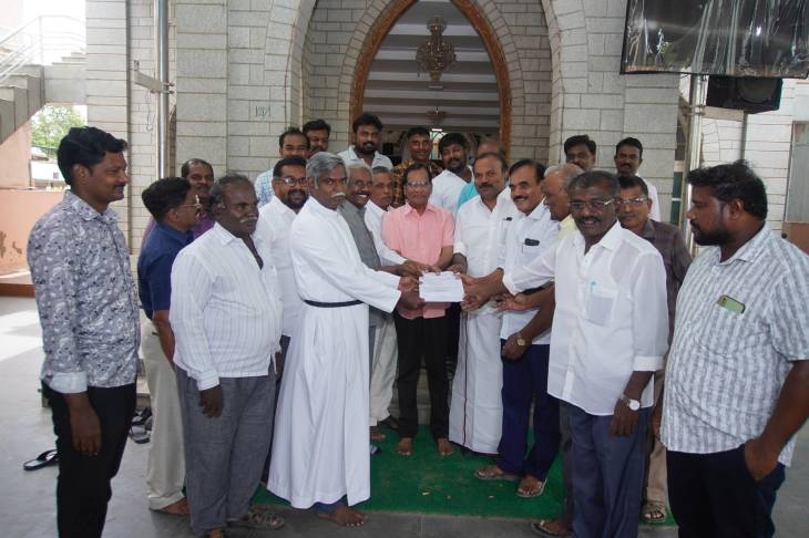 தூத்துக்குடி நாசரேத் திருமண்டல தோ்தலில் போட்டியிட மேயர் ஜெகன் பெரியசாமி முன்னிலையில் விண்ணப்பம்!!