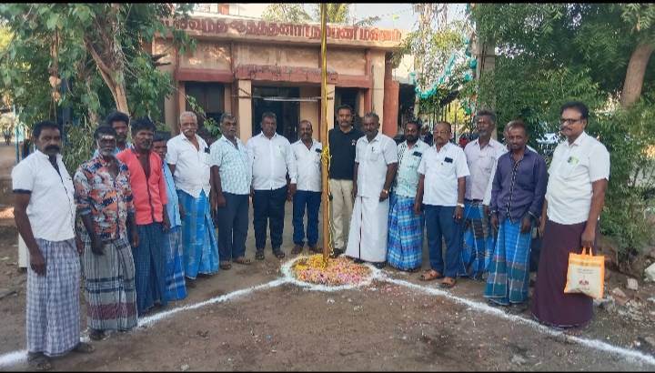நாம் இந்தியர் கட்சியின் சார்பாக புதுக்கோட்டையில் 79 வது சுதந்திர தின விழா தேசிய கொடியேற்றி கொண்டாட்டம்!!