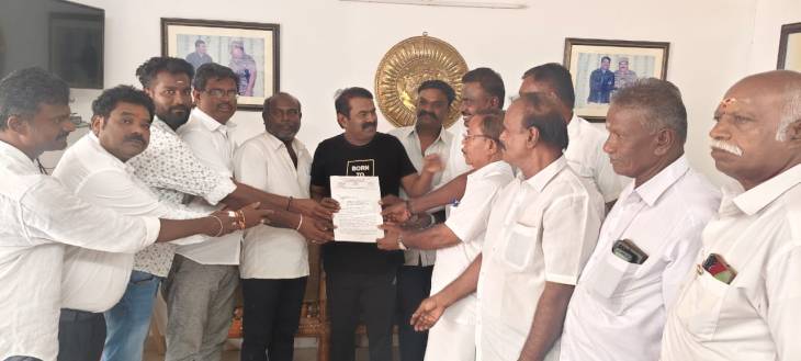 நாம் தமிழர் கட்சி தலைமை ஒருங்கிணைப்பாளர் சீமானுடன் தூத்துக்குடி உப்பு உற்பத்தியாளர்கள் சந்திப்பு!!
