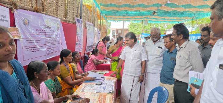 திருவைகுண்டம் ஊராட்சி ஒன்றியத்தில் நடைபெற்ற "உங்களுடன் ஸ்டாலின்" முகாமில் சண்முகையா எம்எல்ஏ!!