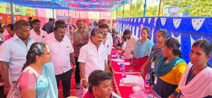 தூத்துக்குடி மாப்பிள்ளையூரணி ஊராட்சியில் நடைபெற்ற "உங்களுடன் ஸ்டாலின்" முகாமினை சண்முகையா எம்எல்ஏ ஆய்வு!!