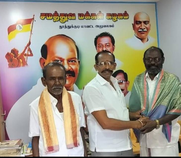 புரட்சி பாரதம் கட்சி மாவட்ட செயலாளர் மாரிச்செல்வம் கௌரவிப்பு!!
