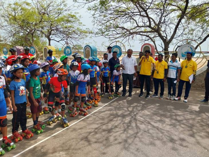 மேயர் ஜெகன் பெரியசாமி துவக்கி வைத்த தூத்துக்குடி மாவட்ட ஸ்கேட்டிங் சாம்பியன்ஷிப் – 2025
