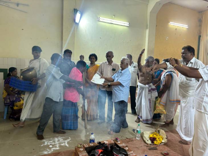 பிரதமர் பிறந்த நாள் சேவை வாரம்: தூத்துக்குடியில் ஆயுஷ் ஹோமம் – 200 பேருக்கு வேட்டி, சேலை வழங்கல்!!