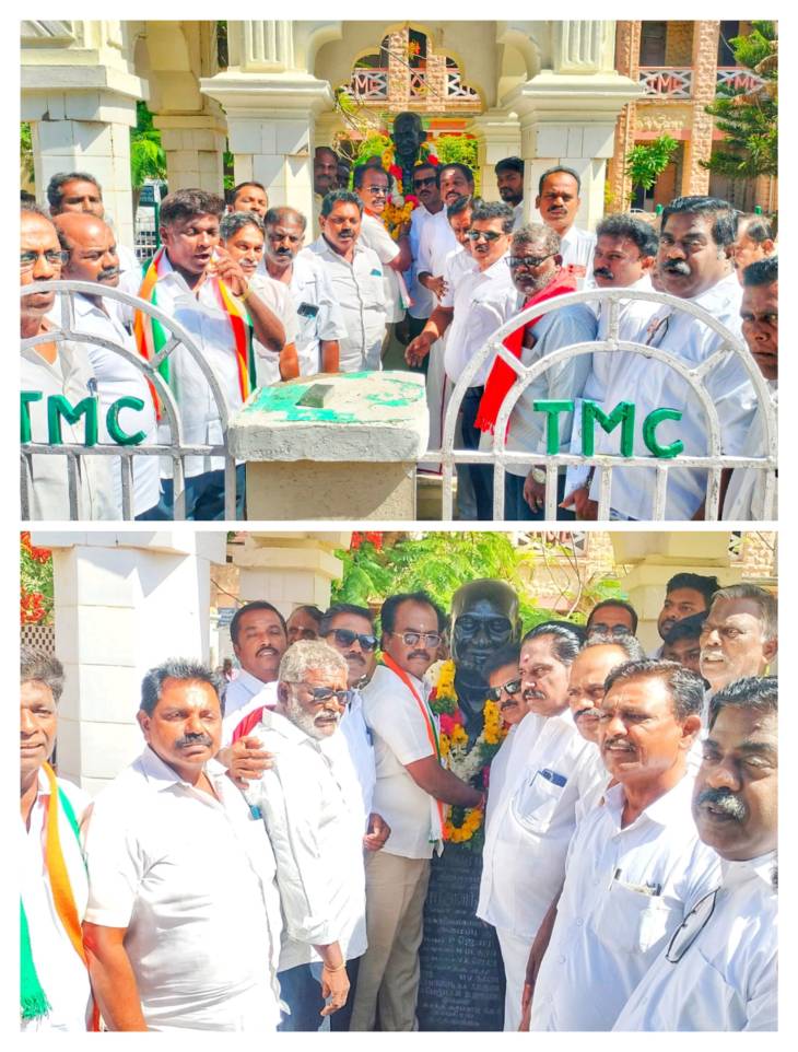 தூத்துக்குடியில் மாநகர் மாவட்ட காங்கிரஸ் தலைவர் முரளிதரன் தலைமையில் – காந்தி, காமராஜர் சிலைகளுக்கு மாலை அணிவித்து மரியாதை!!