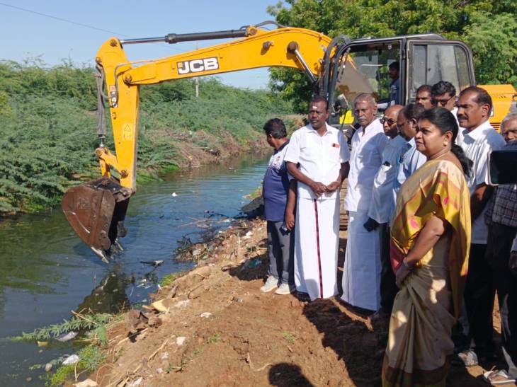 தூத்துக்குடியில் காற்றாட்டுவெள்ளம் தடுப்பு தூர்வாரும் பணியை அமைச்சர் கீதாஜீவன் தொடங்கி வைத்தார்!!
