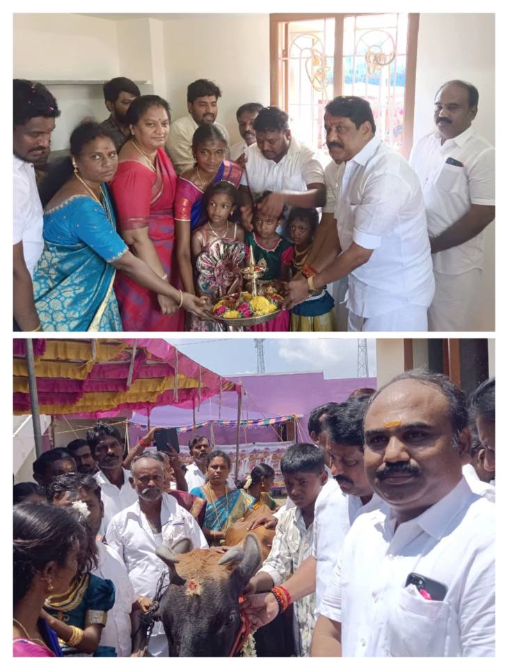 வெள்ளத்தில் வீடிழந்த மக்களுக்கு வீடு கட்டிக் கொடுத்த பாஜக — நைனார் நாகேந்திரன் தலைமையில் நலத்திட்ட உதவிகள் வழங்கல்!!