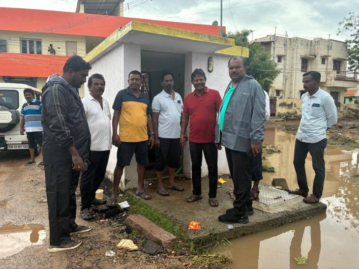 தூத்துக்குடி நகரில் மழை நீர் அகற்றும் பணிகள் தீவிரம் — மேயர் ஜெகன் பெரியசாமி நேரில் கண்காணிப்பு!!