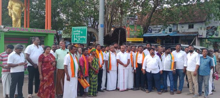 சடையனேரி கால்வாய் திறப்பில் பாஜகவின் தொடர்ச்சியான போராட்டத்திற்கு வெற்றி!!