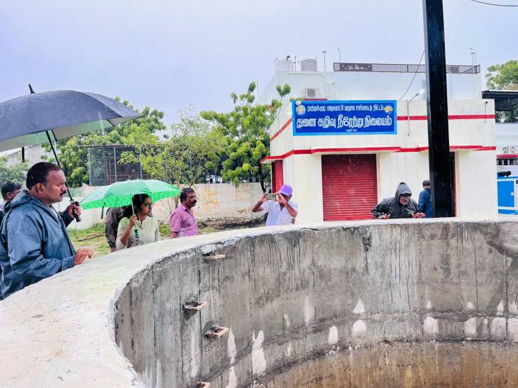 மச்சாது நகரில் மழைநீர் பணிகள் தீவிரம் – மேயர் ஜெகன் கண்காணிப்பு!