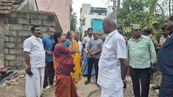 கழிவு நீர் பிரச்சனைக்கு முற்றுப்புள்ளி – பனங்காட்டு தெருவுக்கு அதிரடியாக வந்த அமைச்சர் கீதா ஜீவன்!
