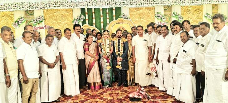 தூத்துக்குடி திமுக ஒன்றிய செயலாளர் இல்லத் திருமணம் – அமைச்சர் கீதா ஜீவன், எம்எல்ஏ மார்கண்டேயன் உள்ளிட்டோர் கலந்து கொண்டு வாழ்த்து!!