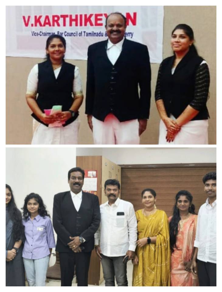 தமிழ்நாடு பார் கவுன்சில் தலைவர்களை சந்தித்து வாழ்த்து பெற்றார் வக்கீல் அருணாதேவி ரமேஷ்பாண்டியன்!!