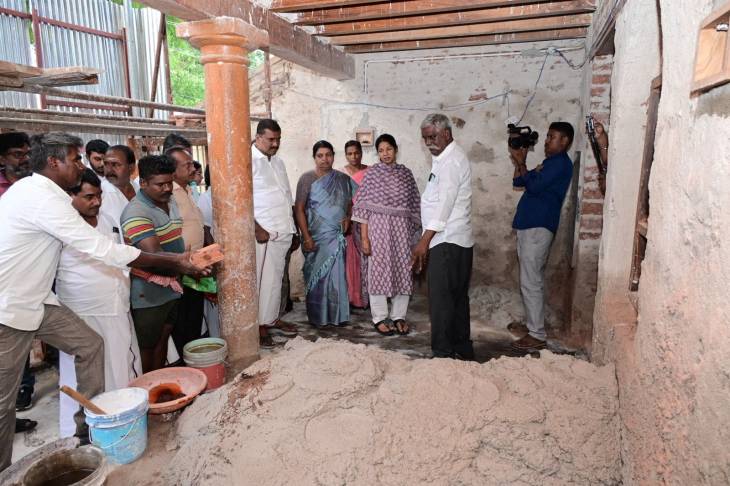 எட்டையாபுரத்தில் பாரதியார் பிறந்த வீடு – பழமை மாறாமல் புதுப்பிப்பு பணிகள் ஆய்வு!!
