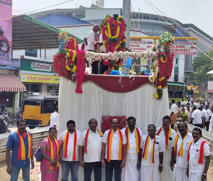 “தூத்துக்குடி மக்களின் நீர் நாயகனை நினைவுகூர்ந்த சமத்துவ மக்கள் கழகம் – குரூஸ் பர்னாந்துவிற்கு மரியாதை”
