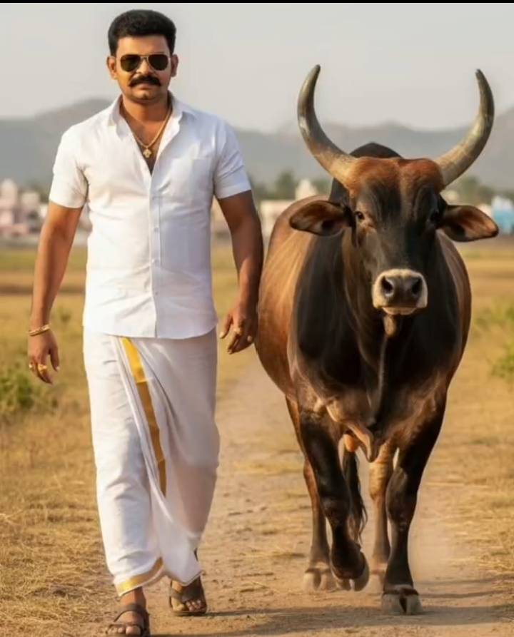 தமிழர் பாரம்பரிய மாட்டை கொண்டாடி விழிப்புணர்வு ஏற்படுத்திய வழக்கறிஞர் ரமேஷ் பாண்டியன்!!