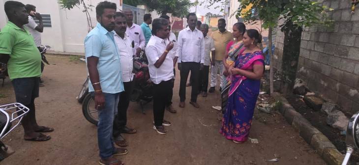 எம்.சி. சண்முகையா எம்எல்ஏ மழை பாதிப்பு பகுதிகளை ஆய்வு!!
