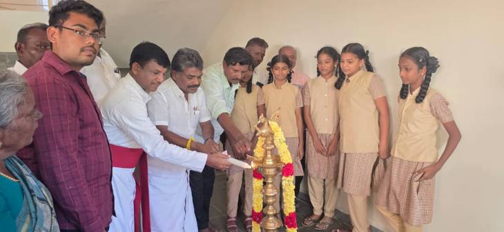 எம்.சி.சண்முகையா எம்எல்ஏ திறந்து வைத்தார்: தருவைக்குளம் அரசு மேல்நிலைப்பள்ளியில் ரூ.1.20 கோடி மதிப்பிலான கூடுதல் வகுப்பறைகள்!!