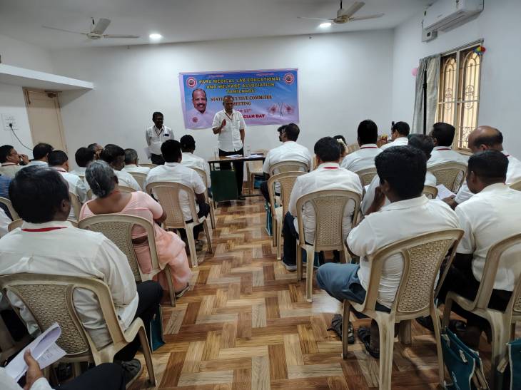 பாராமெடிக்கல் ஆய்வக உரிமைகள் காக்க வலியுறுத்தல் – தூத்துக்குடியில் மாநில நிர்வாக குழு கூட்டத்தில்  முக்கிய தீர்மானங்கள்!!