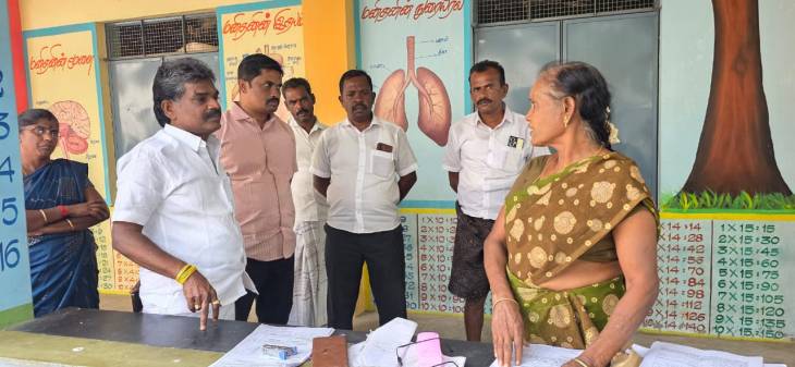 ஓட்டப்பிடாரம் தொகுதியில் வாக்காளர் தீவிர சிறப்பு திருத்த முகாம் – எம்.சி. சண்முகையா எம்எல்ஏ பார்வை!!