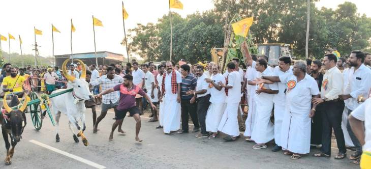 வைப்பாரில் கட்டபொம்மன் பிறந்தநாள் விழா – 5ஆம் ஆண்டு மாபெரும் மாட்டு வண்டி எல்கை பந்தயம் கோலாகலம்!!