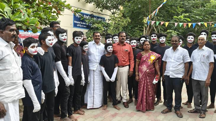சிவஞானபுரம் அரசு மேல்நிலைப்பள்ளி ஆண்டு விழா – மாணவர்களின் திறமைகளை பாராட்டிய மார்கண்டேயன் எம்எல்ஏ!!