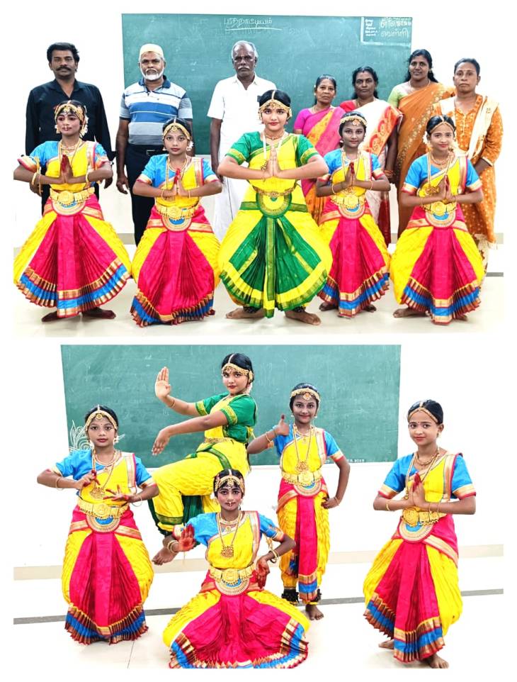 மழையையும் மீறி அரங்கேறிய பரத ஒளி! அரசு இசைப்பள்ளியில் மாணவர்களின் மனம்கவரும் பரதநாட்டிய நிகழ்ச்சி!!