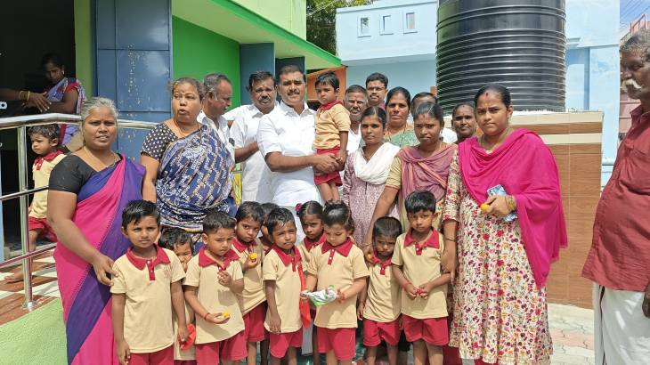 புதூரில் ரூ.30 லட்சம் மதிப்பிலான இரண்டு அங்கன்வாடி கட்டிடங்கள் திறப்பு!!