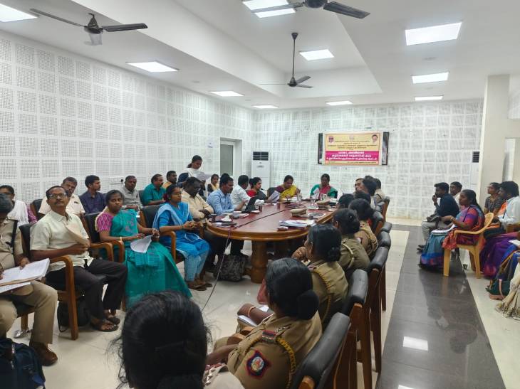 “குழந்தை நேய தென்காசி” உருவாக்க மாவட்ட குழந்தை பாதுகாப்பு குழு சிறப்பு கூட்டம் – போக்சோ, குழந்தை தொழிலாளர், போதை ஒழிப்பு குறித்து விரிவான ஆலோசனை!!