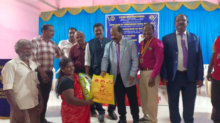 Lions Clubs International சார்பில் ரூ.1 லட்சம் நலத்திட்ட உதவிகள் – மாவட்ட ஆளுநர் டாக்டர் ஷாஜகான் வழங்கினார்!!