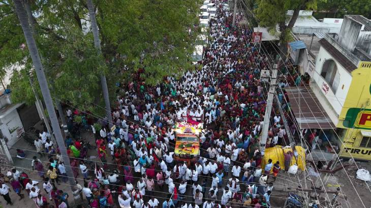 மக்கள் வெள்ளத்தில் மார்கண்டேயன்… விளாத்திகுளம் முழுவதும் உற்சாகக் களையாட்டம்!!