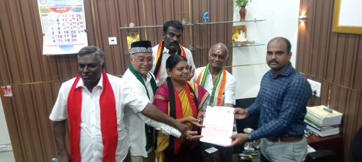 “தூத்துக்குடியில் திமுக வேட்பாளர் கீதா ஜீவன் வேட்புமனு தாக்கல் – கூட்டணி கட்சிகள் ஒன்றுபட்டு ஆதரவு”